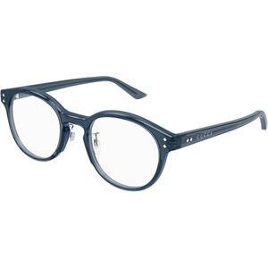 Gucci Man GG1898OA 003 Optische monturen Acetaat Blauw Transparant Rotonde
