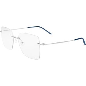 Calvin Klein Unisex CK22125TC 414 Optische monturen Titanium Blauw  Hurken Normaal Fotochromatisch
