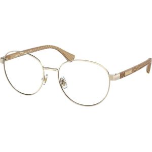 Ralph Lauren Vrouw RA6050 9116 Optische monturen Metaal Goud Transparant Rotonde Normaal
