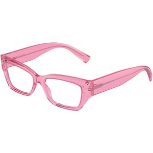 Dolce & Gabbana Vrouw DG3387 3148 Optische monturen Acetaat Roos Transparant Hurken Normaal