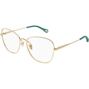 Chloé Vrouw Chloé CH0344O 003 Optische monturen Metaal Goud Transparant Kattenoog