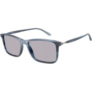 Giorgio Armani Man AR8218 6165M3 Zonnebrillen Acetaat Blauw Grijs Hurken Fotochromatisch
