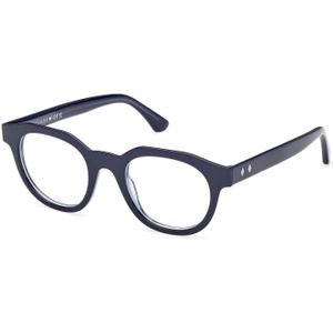 Web Man WE5461 092 Optische monturen Acetaat Blauw  Rotonde Normaal