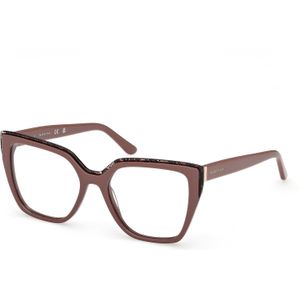 Guess by Marciano Vrouw GM50042 059 Optische monturen Acetaat Beige  Kwadraat Normaal