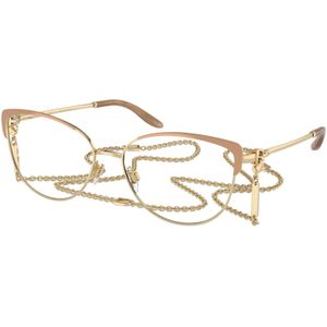 Ralph Lauren Vrouw RL5123 9150 Optische monturen Metaal Goud Transparant Kattenoog Normaal
