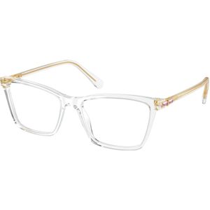 Swarovski Vrouw SK2015 1027 Optische monturen Acetaat Transparant Transparant Hurken Normaal