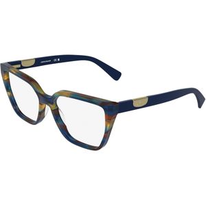 LONGCHAMP Vrouw LO2785 407 Optische monturen Acetaat Blauw  Kattenoog Normaal