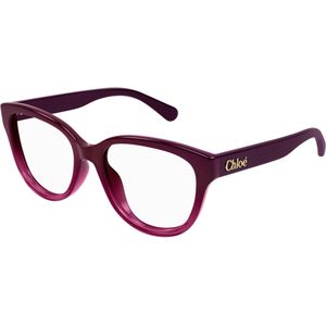 Chloé Vrouw CH0243O 003 Optische monturen Acetaat Bordeaux Transparant Kattenoog