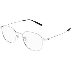 Montblanc Man Montblanc MB0371OA 001 Optische monturen Titanium Zilver Transparant Kwadraat