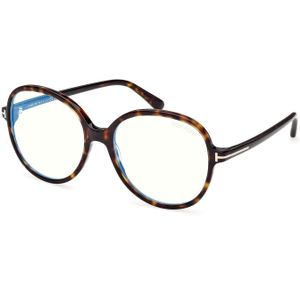 TOM FORD Vrouw FT6090-B 052 Optische monturen Acetaat Havana  Rotonde Normaal