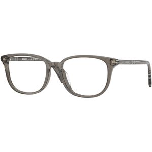 Burberry Donna Be2434d 4160 Optische monturen Acetato Grigio Trasparente Squadrata Normale