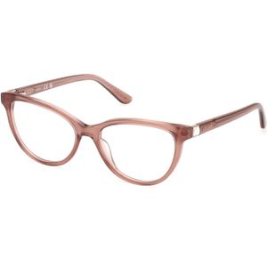 Guess Vrouw GU50195 059 Optische monturen Acetaat Beige  Kattenoog Normaal