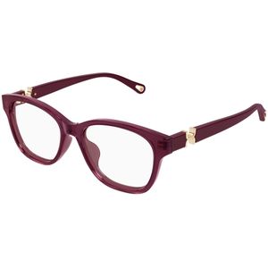 Chloé Vrouw CH0336OA 005 Optische monturen Acetaat Bordeaux Transparant Kattenoog