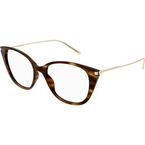 SAINT LAURENT Vrouw SAINT LAURENT SL 627 004 Optische monturen Acetaat Havana Transparant Kattenoog