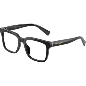 Dolce & Gabbana Man DG3422 501 Optische monturen Acetaat Zwart Transparant Hurken Normaal