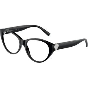 Tiffany Vrouw TF2244 8001 Optische monturen Acetaat Zwart Transparant Pantos Normaal