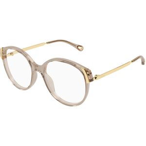 Chloé Vrouw CH0328O 003 Optische monturen Acetaat Bruin Transparant Rotonde