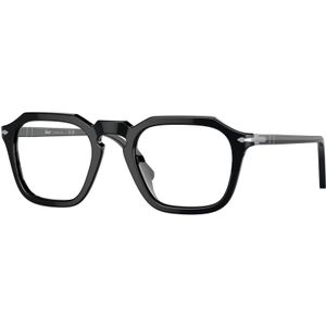 Persol Unisex PO3292V 95 Optische monturen Acetaat Zwart Transparant Hurken Normaal