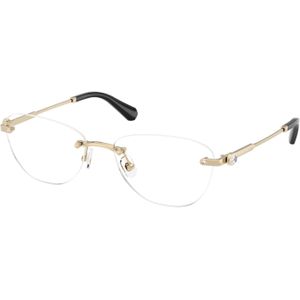 Swarovski Vrouw Swarovski SK1035D 4013 Optische monturen Metaal Goud Transparant Rotonde Normaal