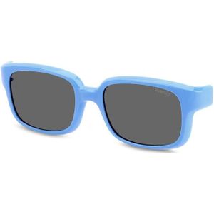 Polaroid Kind PLD K005 CL-on MVU/M9 Clip-ons Plastic Luchtblauw Grijs Hurken Gepolariseerd