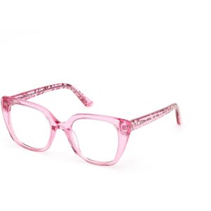 Guess Uniseks GU50265 075 Optische monturen Acetaat Fuchsia  Kwadraat Normaal