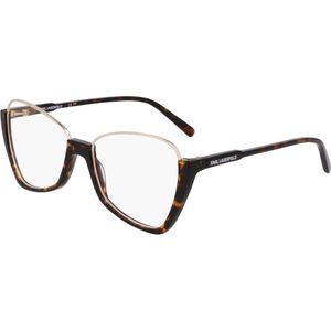 Karl Lagerfeld Vrouw KL354 242 Optische monturen Metaal Havana  Hurken Normaal Normaal