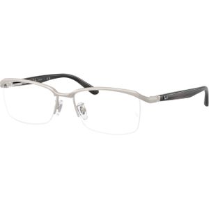 Ray - Ban Unisex RX8779D  1253 Optische monturen Titanium Zilver Transparant Kussen Normaal