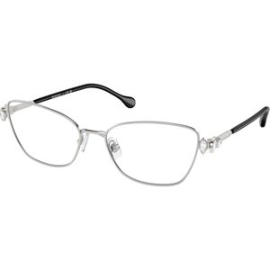 Swarovski Vrouw SK1006 4001 Optische monturen Metaal Zilver Transparant Kussen Normaal