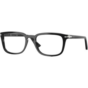 Persol Unisex Persol PO3382V 95 Optische monturen Acetaat Zwart Transparant Kussen Normaal