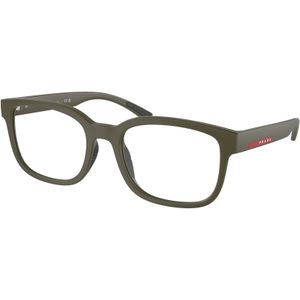 Prada Linea Rossa Man PS 05QV 15x1O11 Optische monturen Geïnjecteerd Groente Transparant Kussen Normaal