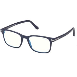 TOM FORD Man FT5831-B 091 Optische monturen Acetaat Blauw  Kwadraat Normaal