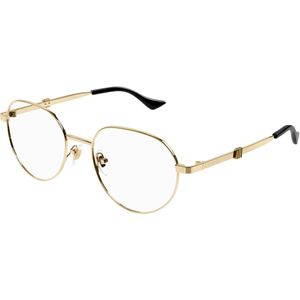 Gucci Man GG1496O 001 Optische monturen Metaal Goud Transparant Rotonde