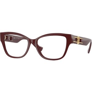 Versace Vrouw VE3347 5515 Optische monturen Acetaat Rood Transparant Kussen Normaal