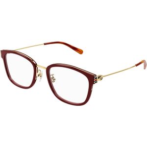 Gucci Vrouw GG1886OA 003 Optische monturen Acetaat Bordeaux Transparant Rotonde