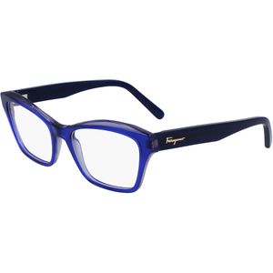 Ferragamo Vrouw SF2951 435 Optische monturen Acetaat Blauw  Hurken Normaal Normaal