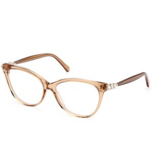 Swarovski Vrouw SK5441 047 Optische monturen uitstel Acetaat Lichtbruin  Kattenoog Normaal