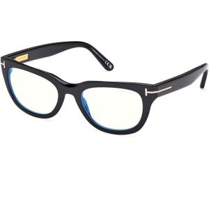 TOM FORD Vrouw FT6066-B 001 Optische monturen Acetaat Zwart  Kwadraat Normaal