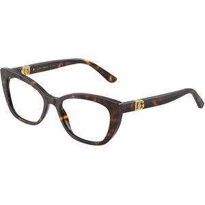 Dolce & Gabbana Vrouw DG3398 502 Optische monturen Acetaat Schildpad Transparant Kattenoog Normaal
