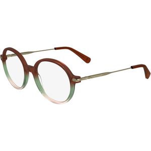 LONGCHAMP Vrouw LO2736 260 Optische monturen Acetaat Bruin  Rotonde Normaal Normaal