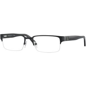 Versace Man VE1184 1261 Optische monturen Metaal Zwart Transparant Hurken Normaal