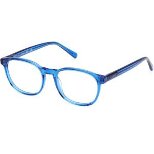 Guess Unisex GU8290 090 Optische monturen Acetaat Blauw  Rotonde Normaal