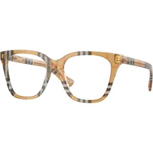 Burberry Vrouw BE2438  4163 Optische monturen Acetaat Bruin Transparant Hurken Normaal