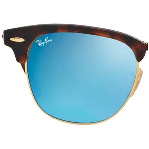 Ray - Ban Unisex Paar vervangende lenzen Ray - Ban RB3016 Clubmaster Vervanglenzen  Blauw Hurken Normaal Spiegel