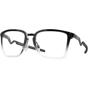 Oakley Man OX8162 cognitief 816204 Optische monturen Titanium Zwart Transparant Hurken Normaal