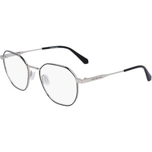 Calvin Klein Unisex CKJ22220 043 Optische monturen Metaal Zilver  Vierkant Normaal Fotochromatisch