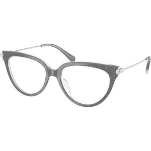 Michael Kors Donna MK4151U Windham 4009 Optische monturen Acetato Grigio Trasparente Cat Eye Normale