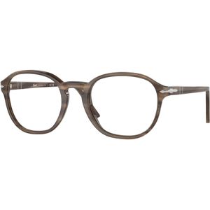 Persol Unisex PO3343V 1208 Optische monturen Acetaat Schildpad Transparant Pantos Normaal