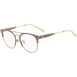Calvin Klein Vrouw CKJ18103 274 Optische monturen Metaal Beige  Rotonde