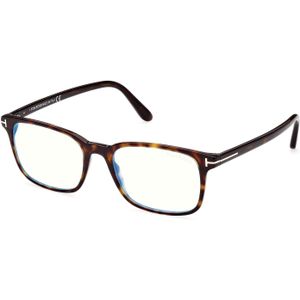 TOM FORD Man FT5831-B 52 Blauwlicht brillen Acetaat Havana  Hurken Normaal