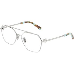 Tiffany Unisex TF1169  6001 Optische monturen Staal Zilver Transparant Geometrisch Normaal
